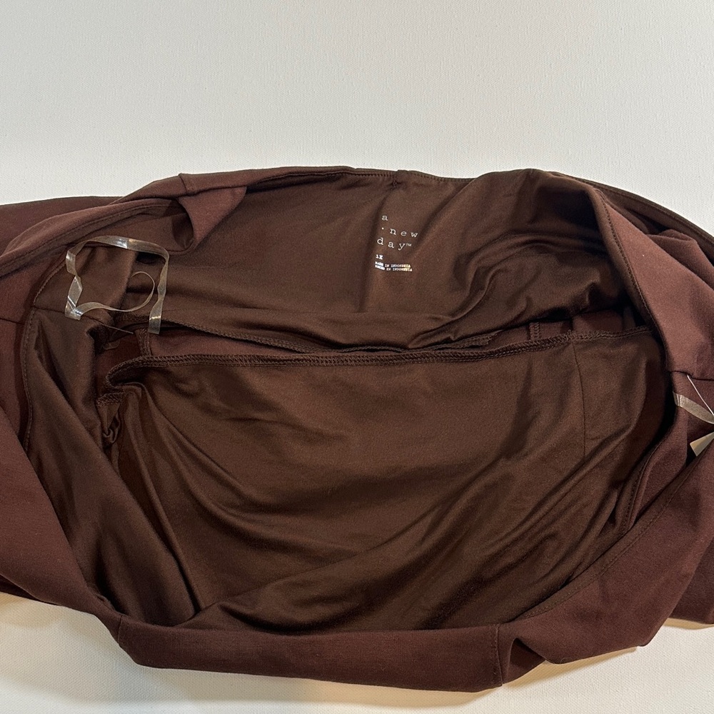 A New Day Brown Maxi Dress NWT Size XL - Picture 4 of 7